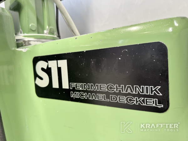 Typenschild Schärfmaschine DECKEL S11 bei KRAFFTER 90155
