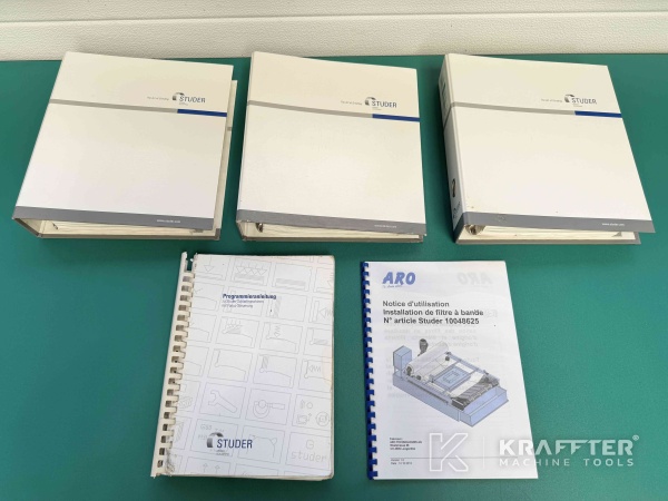 Bedienungsanleitungen für CNC-Rundschleifmaschine STUDER S33 90137