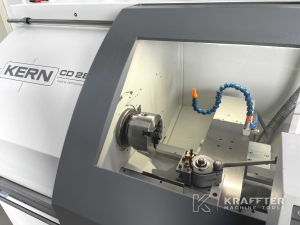 Feinmechanik Teach-in-CNC-Drehmaschine DMT KERN CD 282 20689-993 Gebrauchte Werkzeugmaschinen