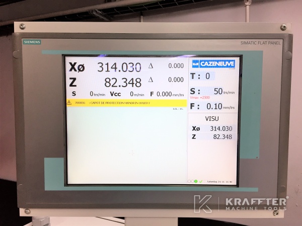 Teach-in-CNC-Drehmaschine, gebraucht, CAZENEUVE Optica 360 20689-918 2 Achsen zu verkaufen
