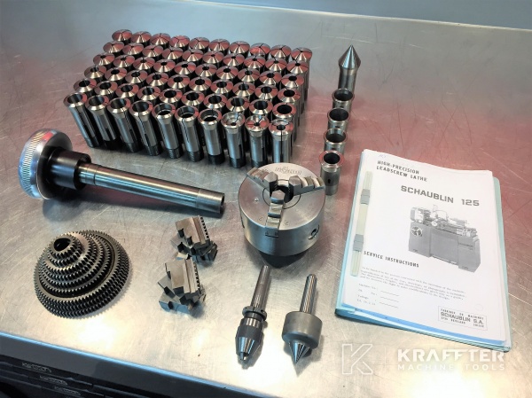 Zubehör, Ausrüstung und Betriebsanleitungen für SCHAUBLIN 125 B 20689-889 bei KRAFFTER